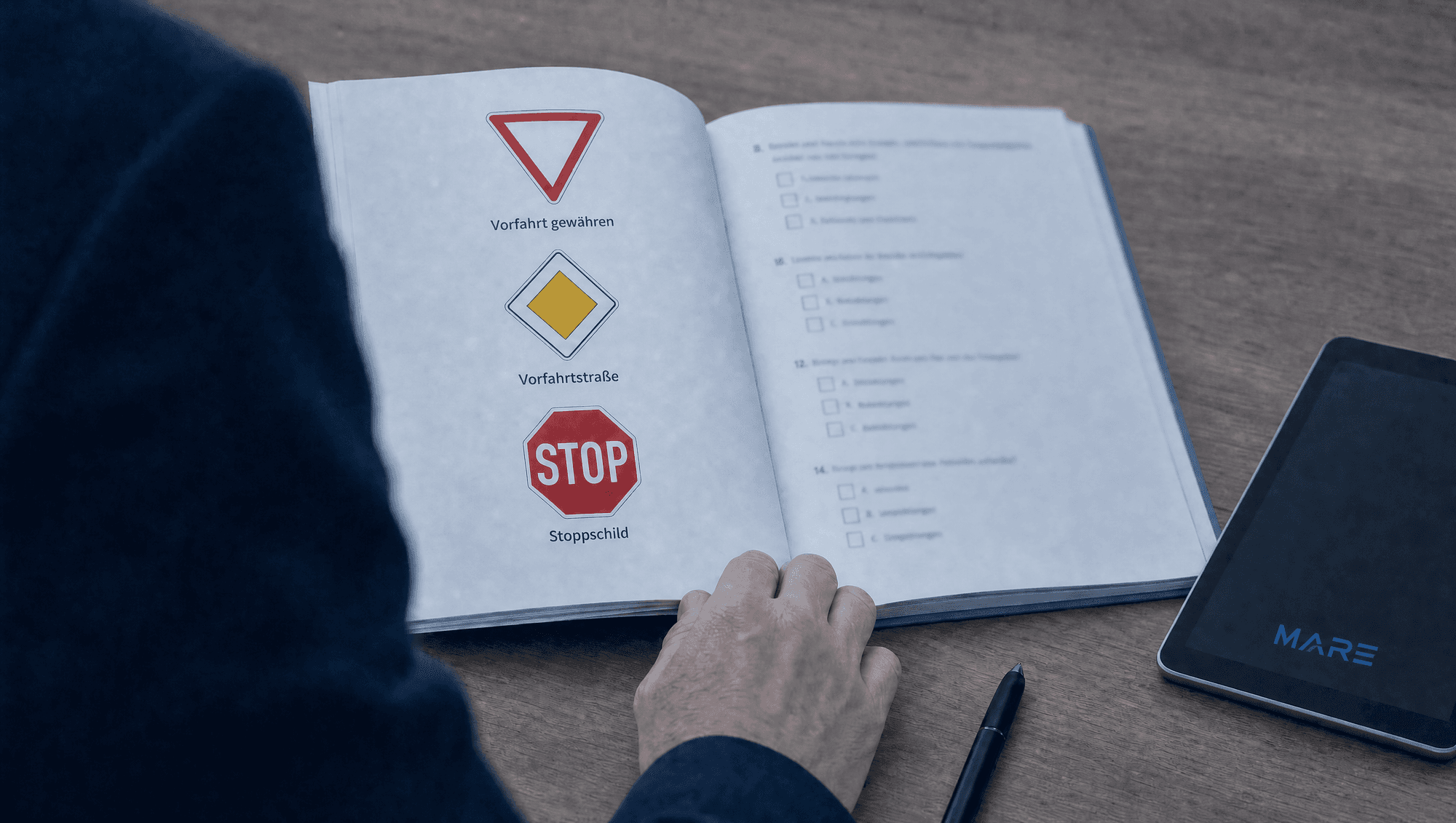 Lernunterlagen zu Verkehrszeichen bei Mare Verkehrsbildung